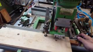 Grass hinge boring machine