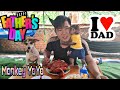 Happy Father's day | Monkey  YoYo  jr and Milk dog scrambled to dad |Monkey Baby YoYo