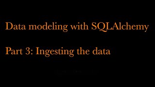 Full Data modeling with SQLAlchemy Part 3: Ingesting the data News