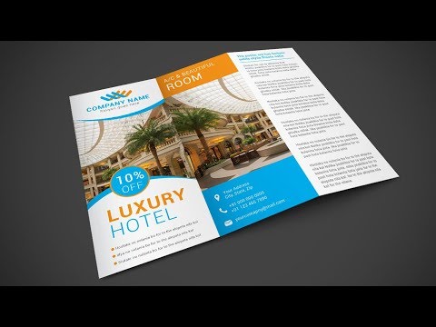 Hotel Brochure Design - Illustrator Tutorial