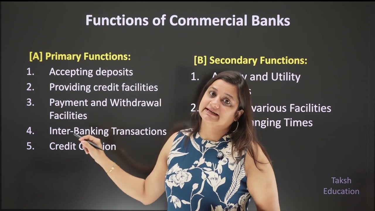 Primary Functions of Commercial Banks | GSEB Class 12 | Economics Ch 4 Banking and Monetary Policy