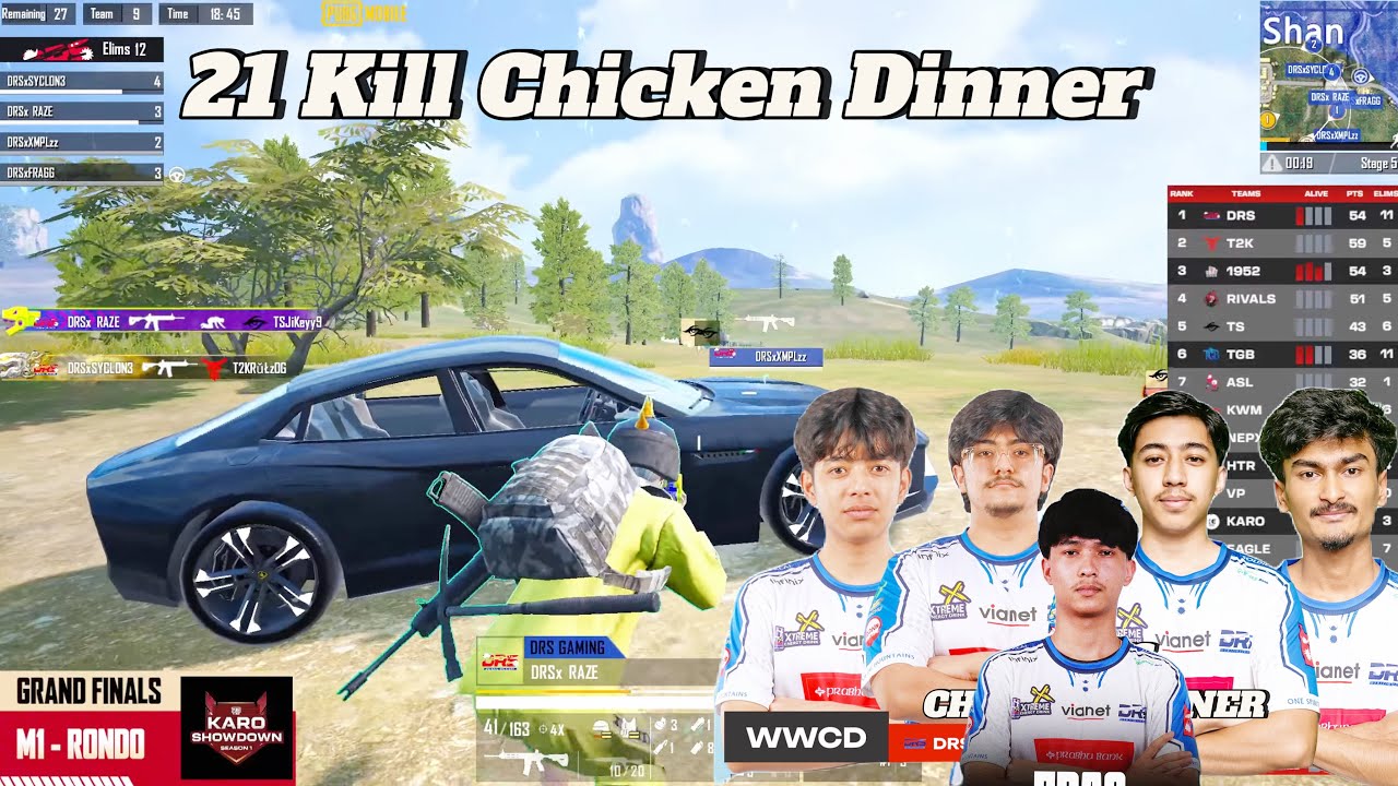 Drs Gaming 21 kill Chicken Dinner 