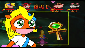 Crash Bash Co-op Gold Relic challenge done Solo (Splash Dash)