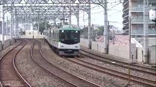【轟音通過！】京阪電車 7000系7001編成 準急出町柳行き 大和田駅