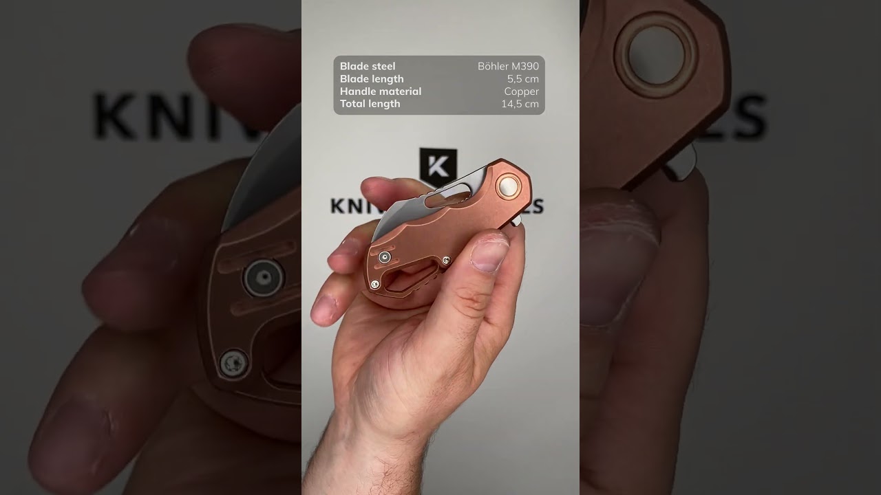 MKM Isonzo FX03-1CO Hawkbill Stonewashed, Copper pocket knife