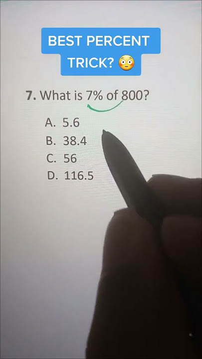 How To Calculate Percents In 5 Seconds