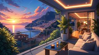 Golden Hour Balcony 🌇 Chill Lofi Soul & R&B Beats | Luxury Coastal Apartment screenshot 3