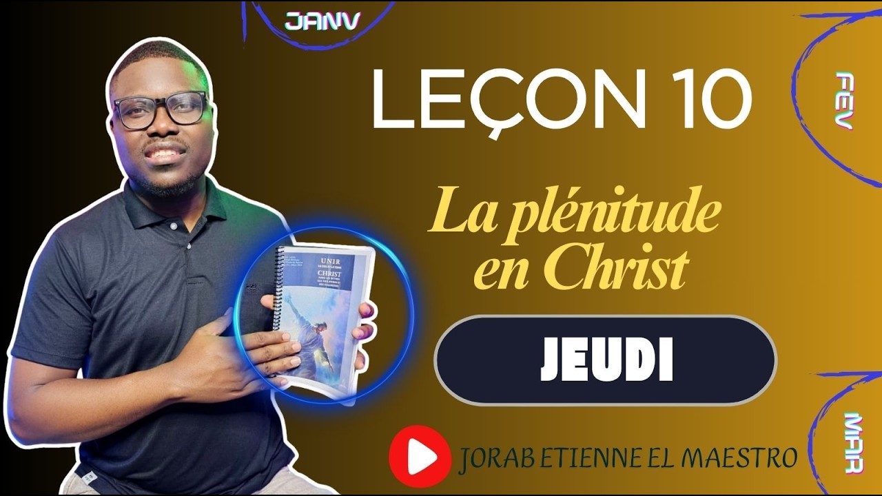 Leçon n° 10 - Les ordonnances des hommes - JEUDI  (ECOSSA 2026- TRIMESTRE 1)