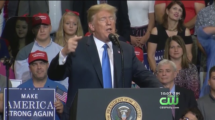 President Trump Trashes Media 'Fake Disgusting News' At Pa. Rally