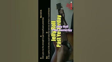 Thumbnail of Jelly Roll - Past Yesterday Guitar Chords cover #shorts