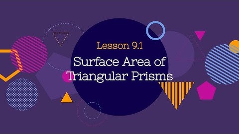 Math Gr7 Lesson 9.1 SA Triangular Prisms