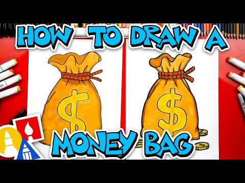 How To Draw An Old Fashion Money Bag