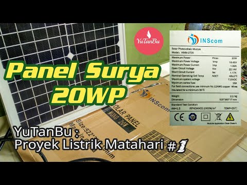 Video: Apa yang akan dijalankan oleh panel surya 20 watt?