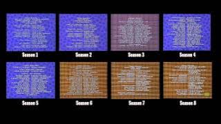 Arthur Seasons 1-8 Credits Comparison