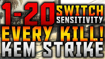 COD Ghosts: SWITCH SENSITIVITY EVERY KILL KEM STRIKE! - 1-20 SENSITIVITY SWITCH KEM STRIKE!