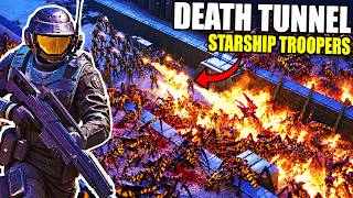 Full-Scale DEATH TUNNEL Charge in the STARSHIP TROOPERS Army Building Simulator! - Terran Command