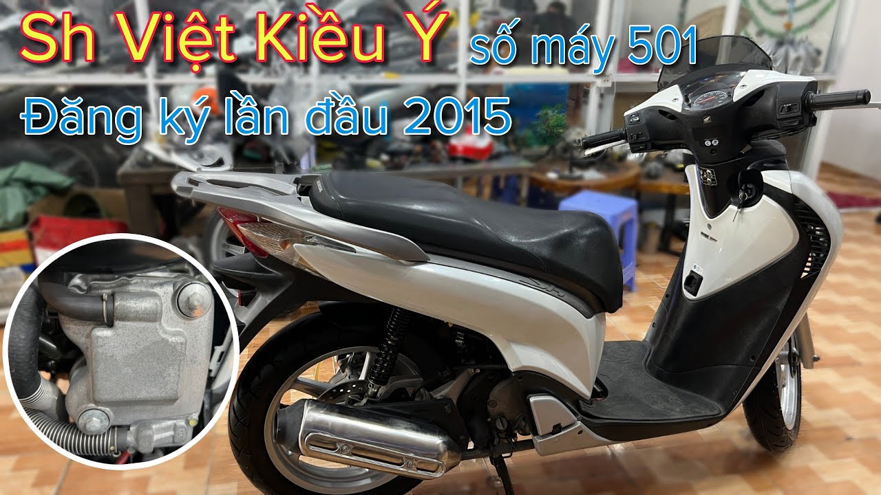 Honda SH 150i Việt Nam màu trắng 2015 biển đẹp 29D169090  2banhvn