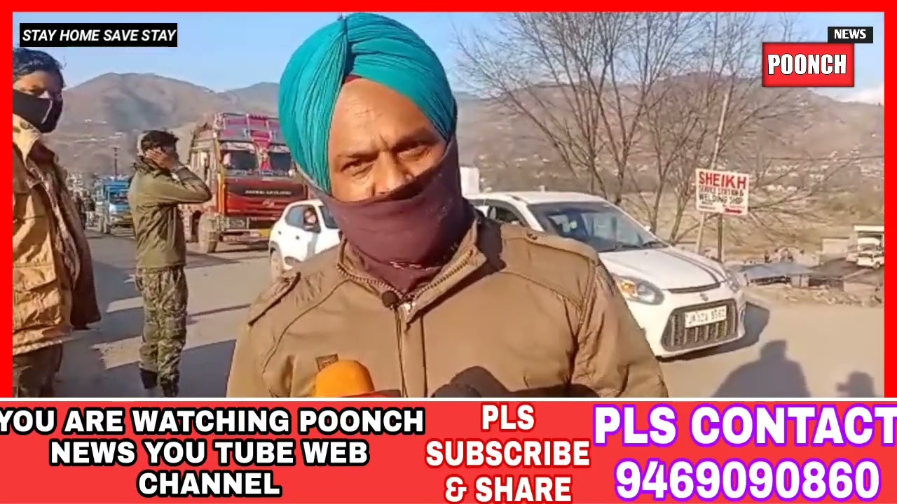 Poonch Police Action Against Weekend Lockdown Violators