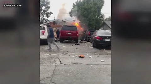 Eight people hospitalized after home explodes in California