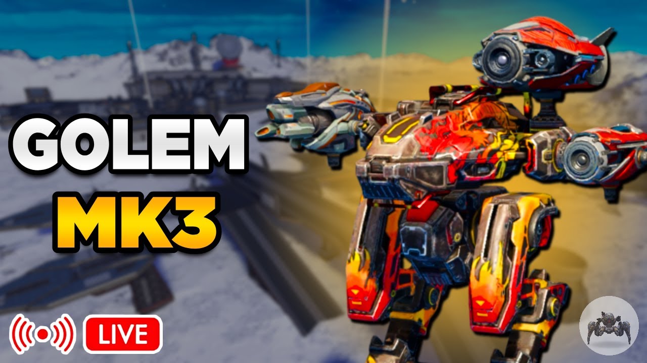 JOGANDO COM O LENDÁRIO GOLEM MK3 NA LIGA CAMPEÃO! War Robots Brasil ...