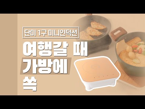 [다다PICK | 오늘의 영업템] 여행갈 때 가방에 쏙. 단미 1구 미니 인덕션