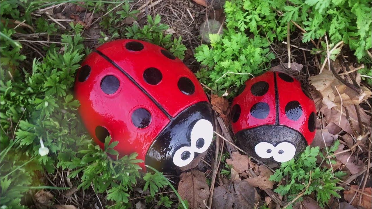 DIY Lady Bug Concrete Art DIY Awesome SculptCrete Cement Art YouTube