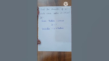 How to find the diameter of a circle - Maths / Circle  / 🖋🖋🖋