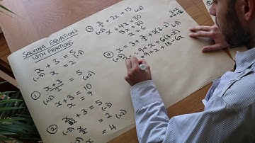 Solving Linear Equations Involving Fractions - GCSE