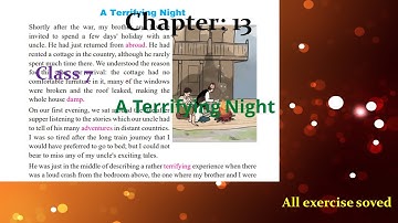 Class 7 English Chapter 13 Exerise | A Terrifying Night | 2080/Nepal-Edycation//