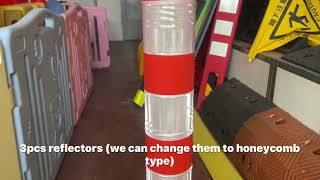 Soft EVA Reflective Screw Installation One Piece Bollard Parking Lot Safety Flexback Traffic Post screenshot 3