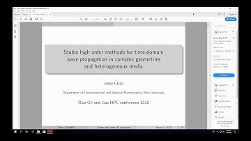 2020 High Performance Computing Conference   Jesse Chan