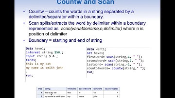Creating first name and last name from full name in SAS