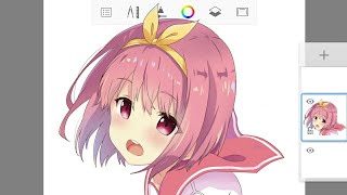 Drawing Anime Character Autodesk Sketchbook Android screenshot 4