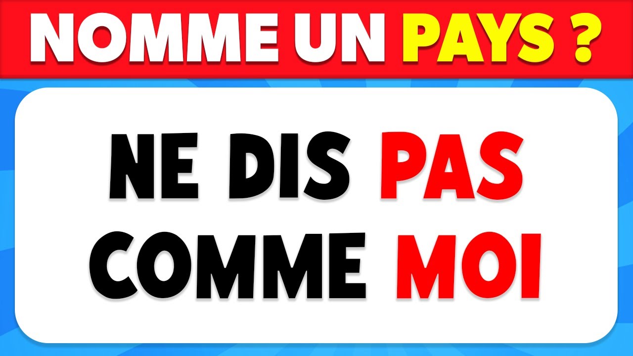 Une seule règle : Ne dis PAS comme MOI 😈 74 Questions pièges !