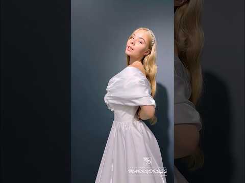 Свадебное платье из зеркальной тафты #свадебныеплатьяворонеж #свадебныеплатья