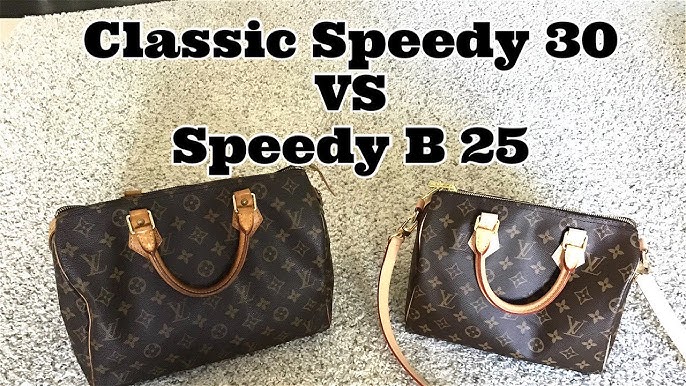 Louis Vuitton Speedy 25 vs 30 Comparação