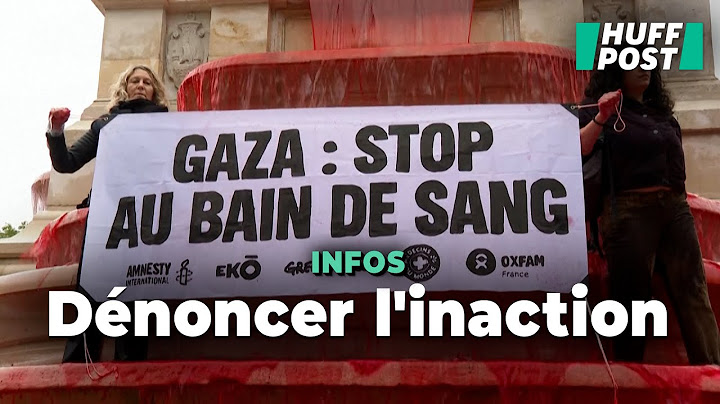 Un « bain de sang » au cœur de Paris pour dénoncer les massacres à Gaza