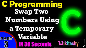 Write a C Program to Swap Two Numbers Using a Temporary Variable | Swapping of Two Numbers