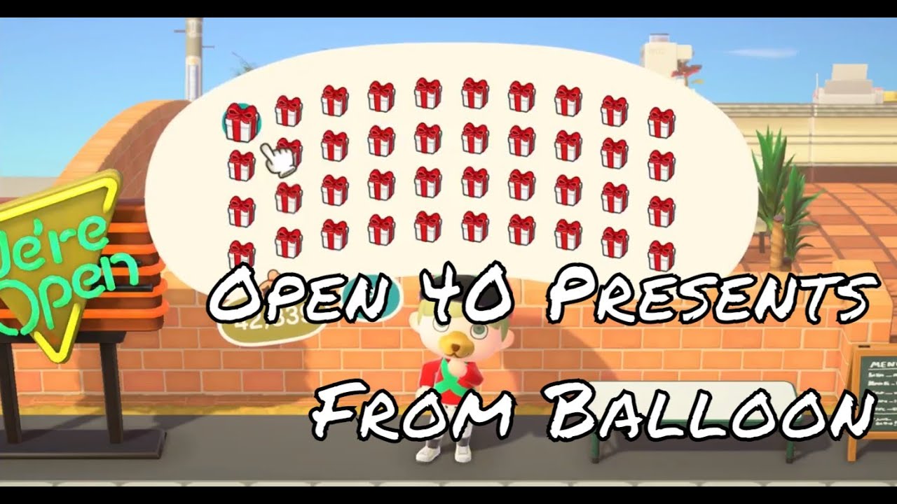 Download Open 40 Presents from Balloon In Animal Crossing New ...
