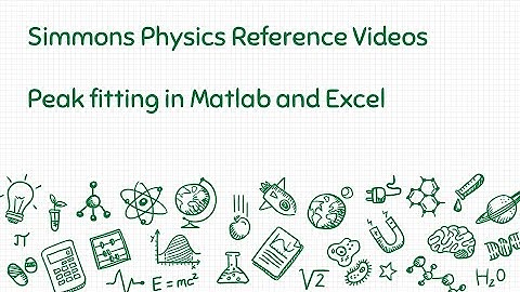 Peak Fitting in Matlab and Excel