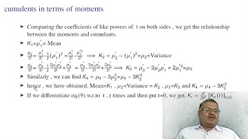 Characteristic Function, Cumulant Generating Function ,Probability Generating Function