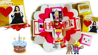 Pink and white explosion box |Cute birthday gift|handmade gifts 2021