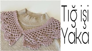 Tığ İşi Yaka Crochet Collar