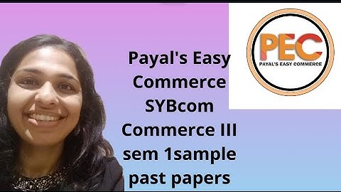 MCQ past papers SYbcom  II Sem III