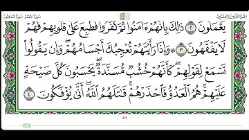 سورة المنافقون من الايه ٤ الى ٦ القارئ محمد أيوب