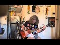 Jammin my 2023 Epiphone Firebird at Mom’s house. 