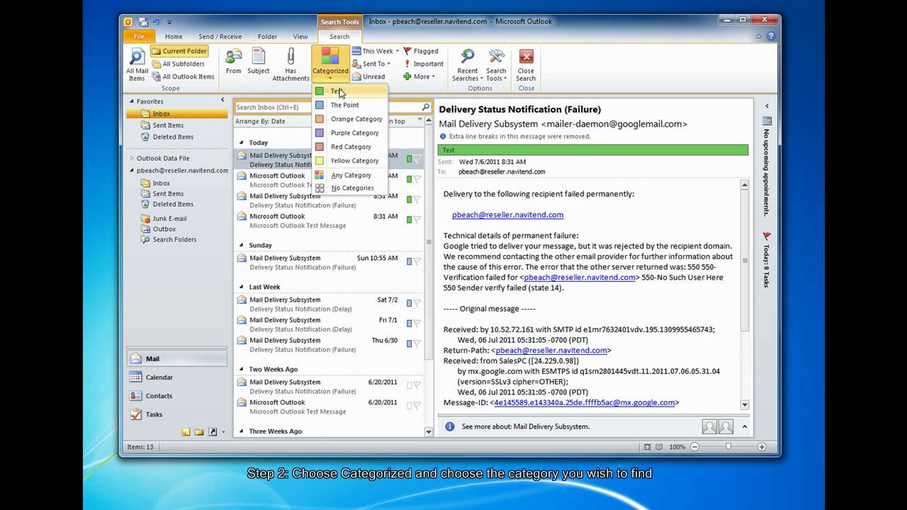 How To Work With Microsoft Outlook Categories YouTube