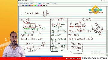 Revision Lecture 1 by Sameer Kohli sir
