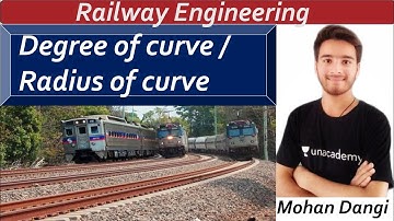 Degree of curve | radius | geometric design of railway | railway engineering | Mohan Dangi