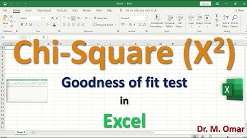 Chi Square X2 Goodness of fit test in Excel